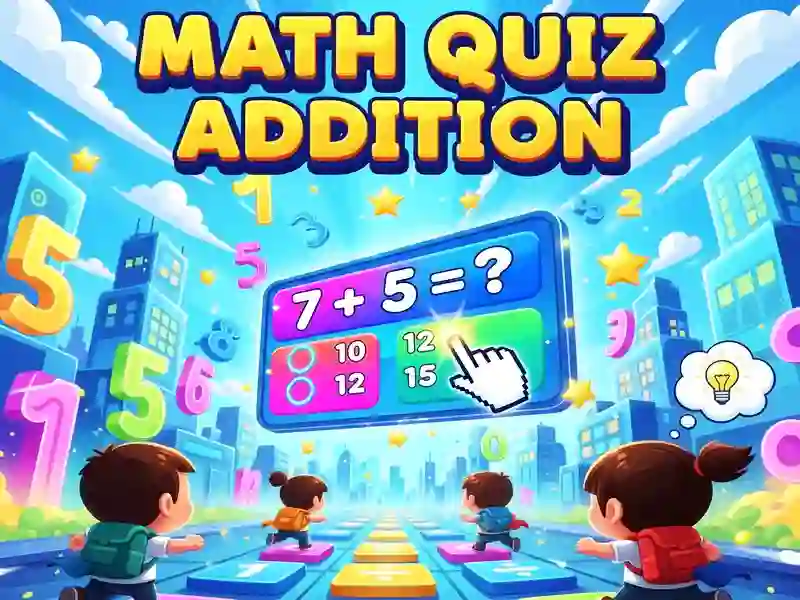 Žaidimas Math Quiz Addition internete