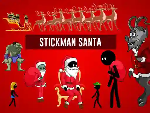 Žaidimas Stickman Santa internete