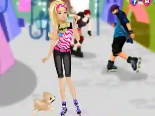 Žaidimas Barbie on roller skates internete