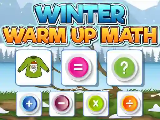 Žaidimas Winter Warm Up Math internete