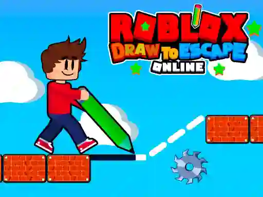 Žaidimas Roblox Draw to Escape Online internete