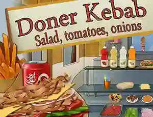 Žaidimas Doner Kebab Salad, Tomatoes, Onions internete