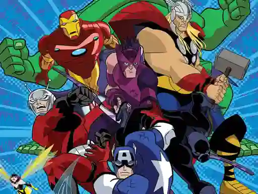 Žaidimas Avengers Coloring internete