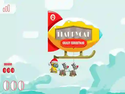 Žaidimas FlappyCat Crazy Christmas internete