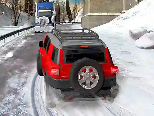 Žaidimas Heavy Jeep Winter Driving internete