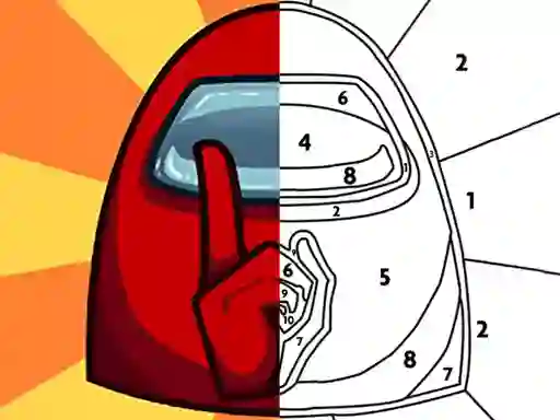 Žaidimas Among Them Coloring Book internete