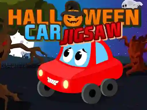 Žaidimas Halloween Car Jigsaw internete