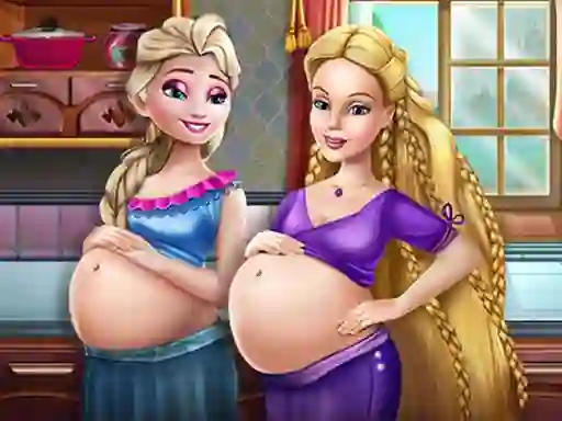 Žaidimas Happy Princesses Pregnant BFFS internete