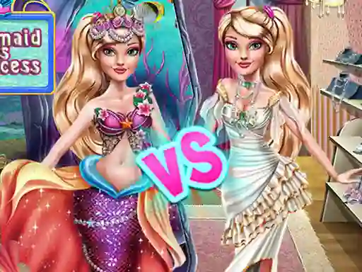 Žaidimas Ellie Mermaid vs Princess internete