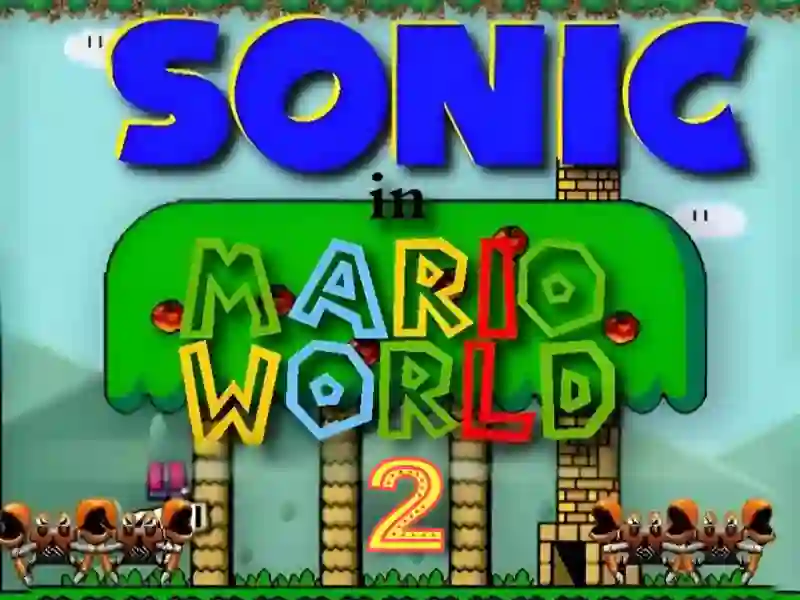 Žaidimas Sonic in Mario World 2 internete