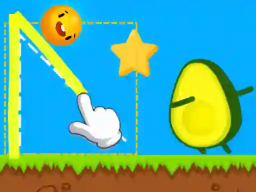 Žaidimas Where's My Avocado Draw Lines internete