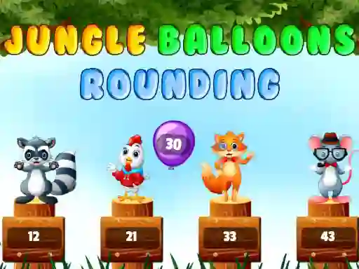 Žaidimas Jungle balloons rounding internete