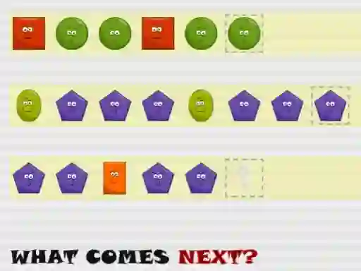 Žaidimas What comes next? internete