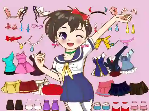 Žaidimas Anime Dress Up Mania internete
