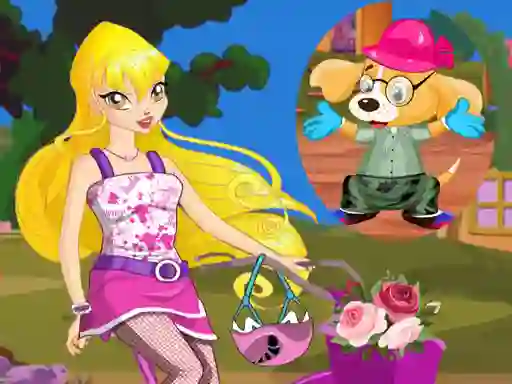 Žaidimas Winx Stella and Puppy internete