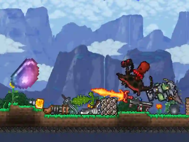 Žaidimas Terraria Playground internete