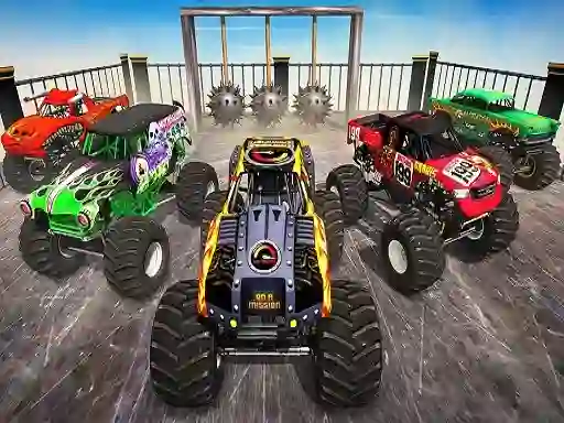 Žaidimas Monster Truck Impossible Stunt Track internete