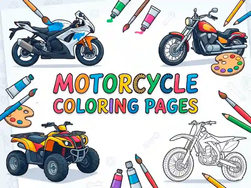 Žaidimas Motorcycle Coloring Pages internete