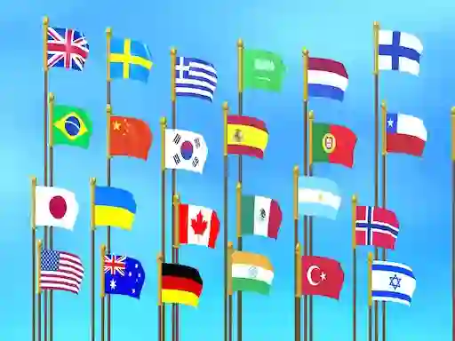 Žaidimas Flag Puzzle Jam: Collect Flags internete