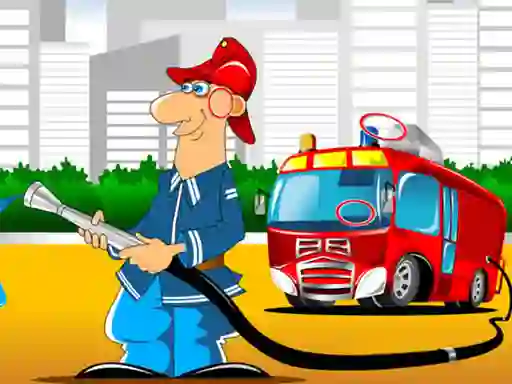 Žaidimas Fire Trucks Differences internete