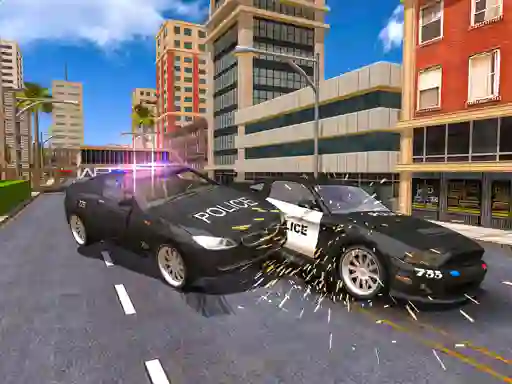 Žaidimas Police Car Stunt Simulation 3d internete