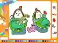 Žaidimas Online coloring baby twins internete