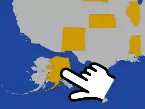 Žaidimas USA Map Challenge internete