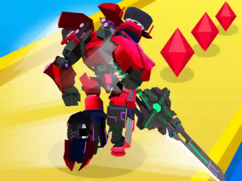 Žaidimas Robot Runner Fight internete