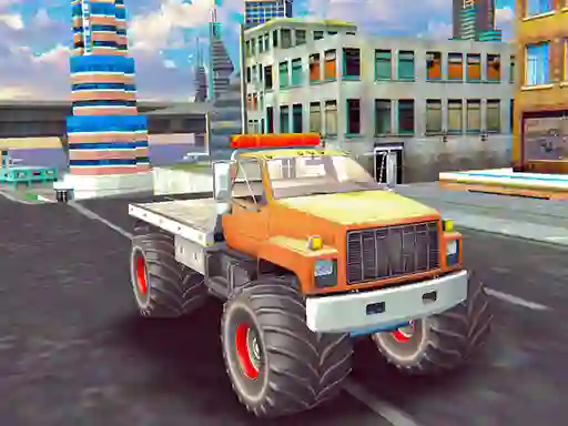 Žaidimas Monster Truck Stunts Free Jeep Racing internete