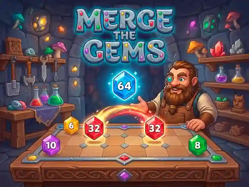 Žaidimas Merge the Gems internete