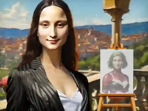 Žaidimas Mona Lisa Fashion Experiments internete