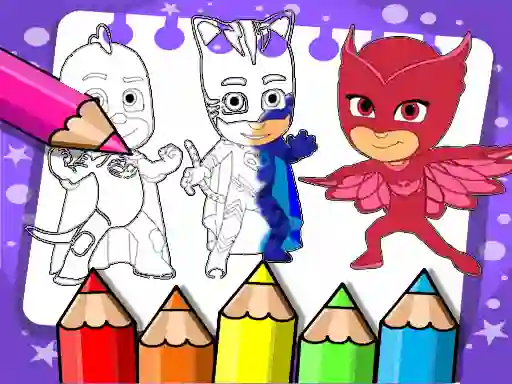Žaidimas PJ Masks Coloring Book internete