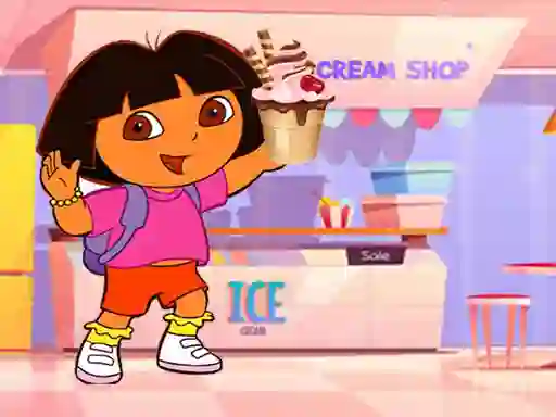 Žaidimas Ice Cream Maker With Dora internete