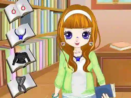 Žaidimas Library Girl Dressup internete