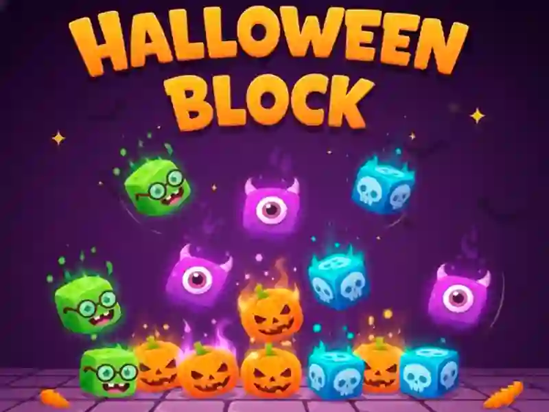 Žaidimas Halloween Block internete