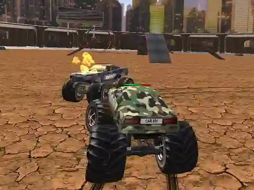 Žaidimas Demolition Monster Truck Army internete