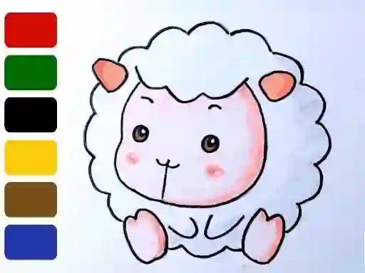 Žaidimas Baby sheep ColoringBook internete