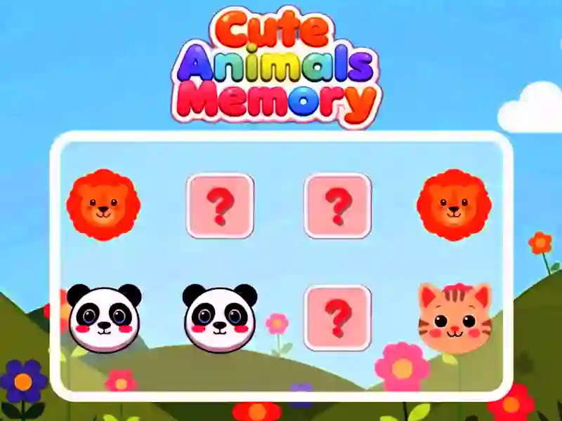 Žaidimas Cute Animals Memory internete