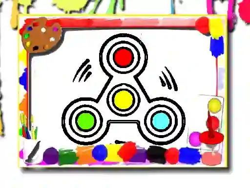 Žaidimas Fidget Spinner Coloring Book internete