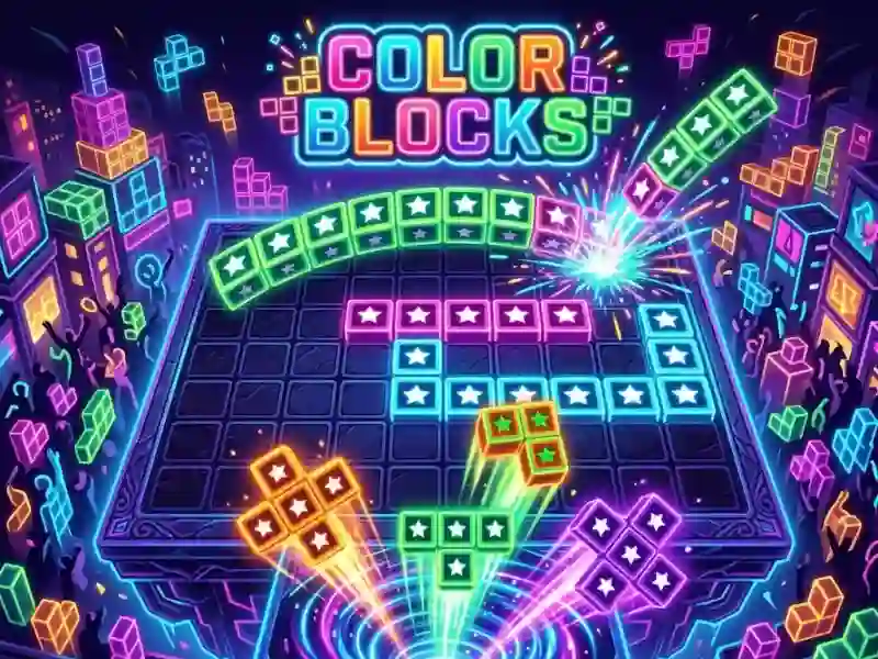 Žaidimas Color blocks internete