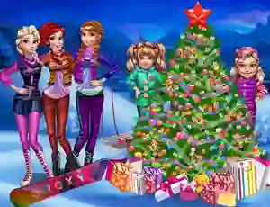 Žaidimas Princesses Christmas tree internete