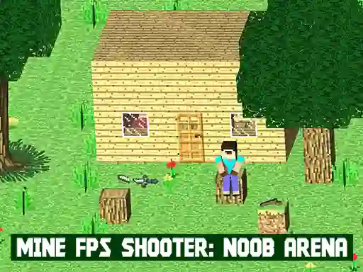 Žaidimas Mine FPS Shooter: Noob Arena internete
