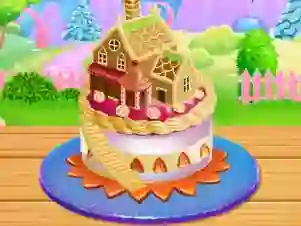 Žaidimas Doll House Cake Cooking internete
