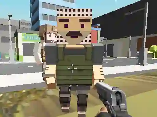 Žaidimas Block Pixel Cop: Gun Craft In Robbers World internete