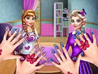 Žaidimas Princesses Nails Salon internete