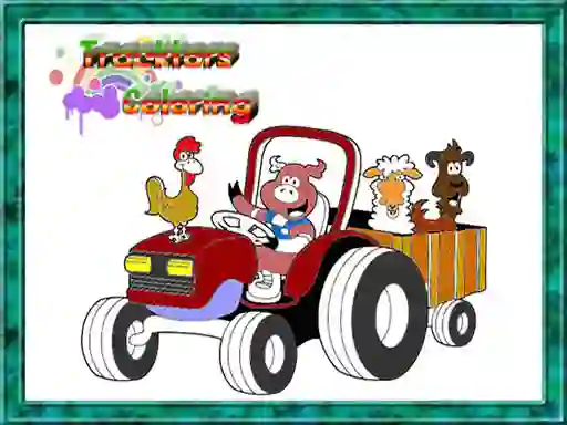 Žaidimas Tractor Coloring Pages internete