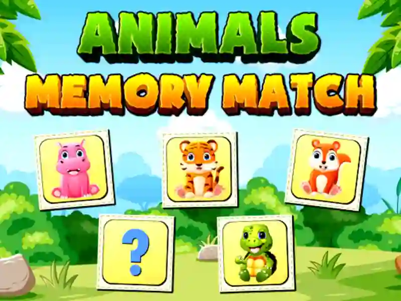 Žaidimas Animals Memory Match internete
