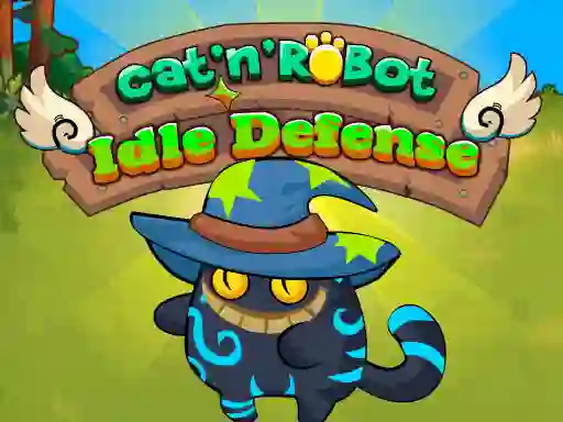 Žaidimas Cat'n'Robot Idle Defense internete