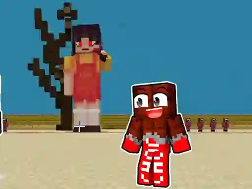 Žaidimas Squid Game Minecraft internete
