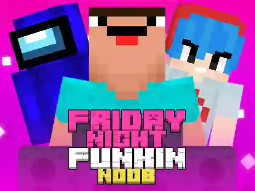 Žaidimas Friday Night Funkin Vs Noobs internete